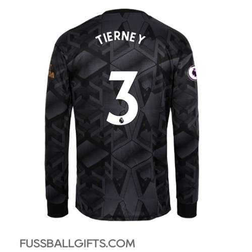 Arsenal Kieran Tierney #3 Fußballbekleidung Auswärtstrikot 2022-23 Langarm